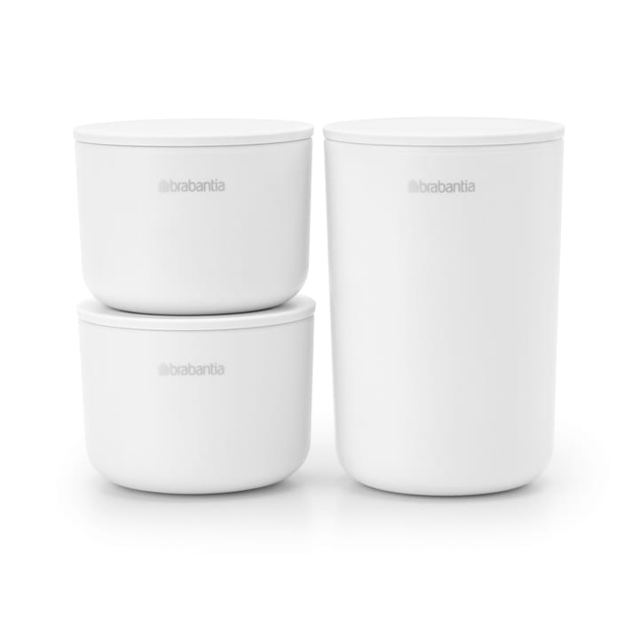 ReNew oppbevaringsbokser 3-stk. - Hvit - Brabantia