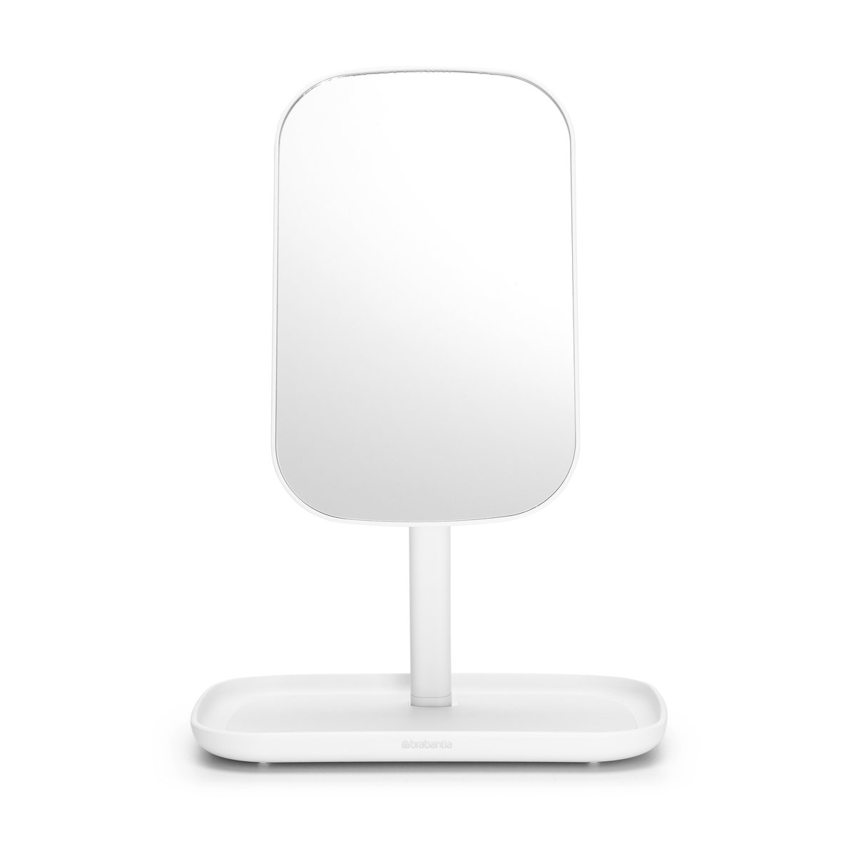 Kosmetisk speil Brabantia Speil med brett for småting ReNew white 280726