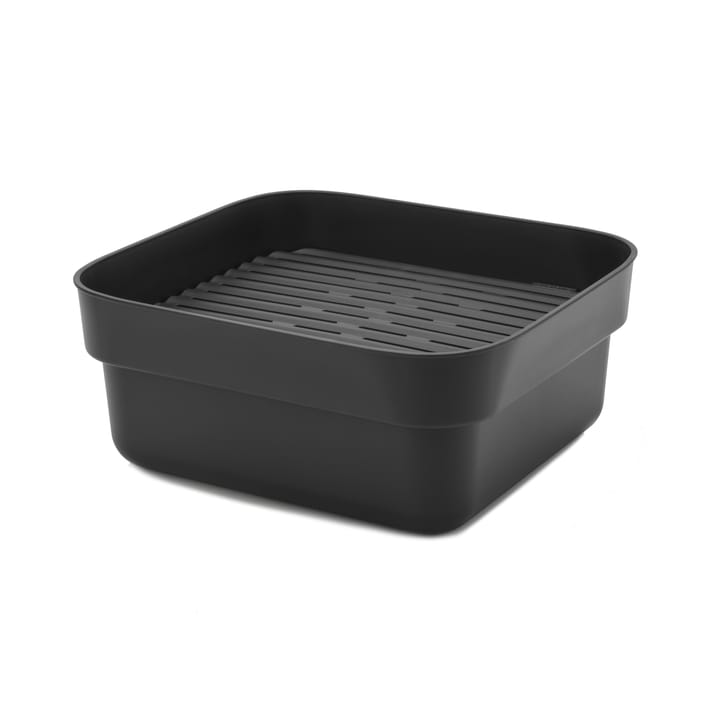 Sinkside oppvaskbalje med tørkebrett 34 x 37 cm - Mørkegrå - Brabantia