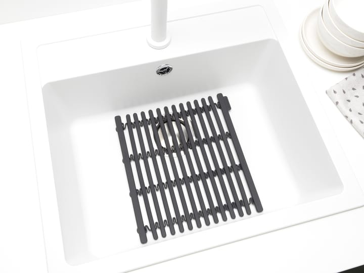 Sinkside oppvaskmatte 30x30 cm - Mørkegrå - Brabantia