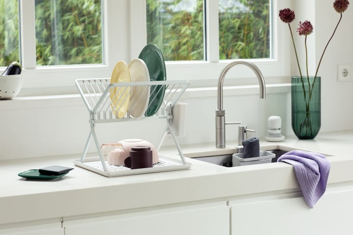 Sinkside sammenleggbart oppvaskstativ 37 cm, Lysegrå Brabantia