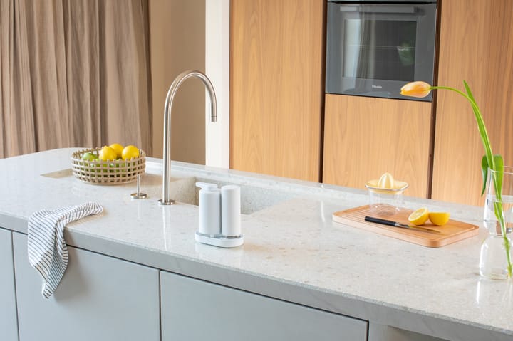 SinkStyle såpepumpe/oppvaskdispenser sett, Mineral Fresh White Brabantia