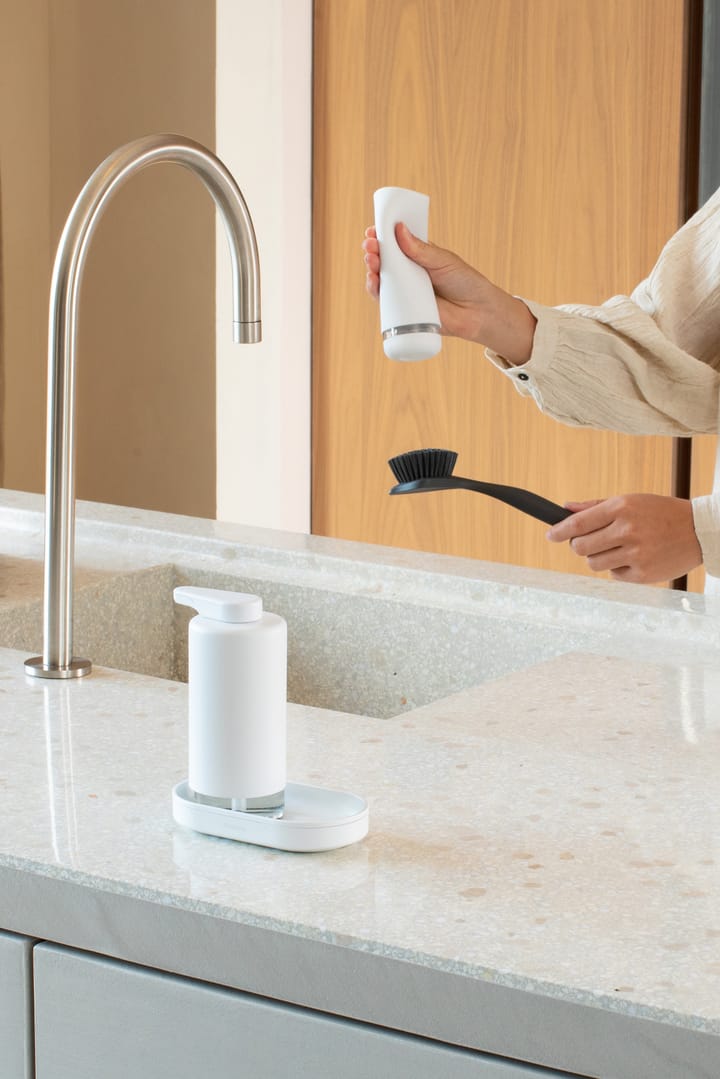 SinkStyle såpepumpe/oppvaskdispenser sett, Mineral Fresh White Brabantia