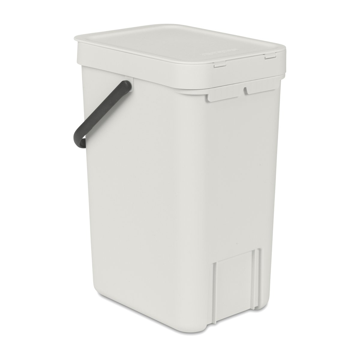 Brabantia Sort & Go sppelbtte 12 liter Lysegrå | Skandinavisk Design | Kildesortering | Grå