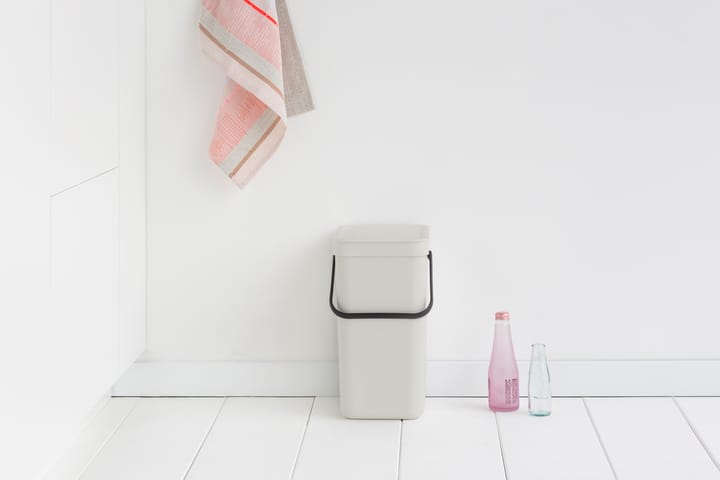Sort & Go søppelbøtte 12 liter, Lysegrå Brabantia