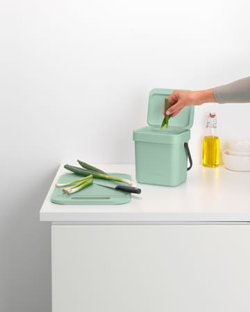 Sort & Go søppelbøtte 3 L - Jade green - Brabantia