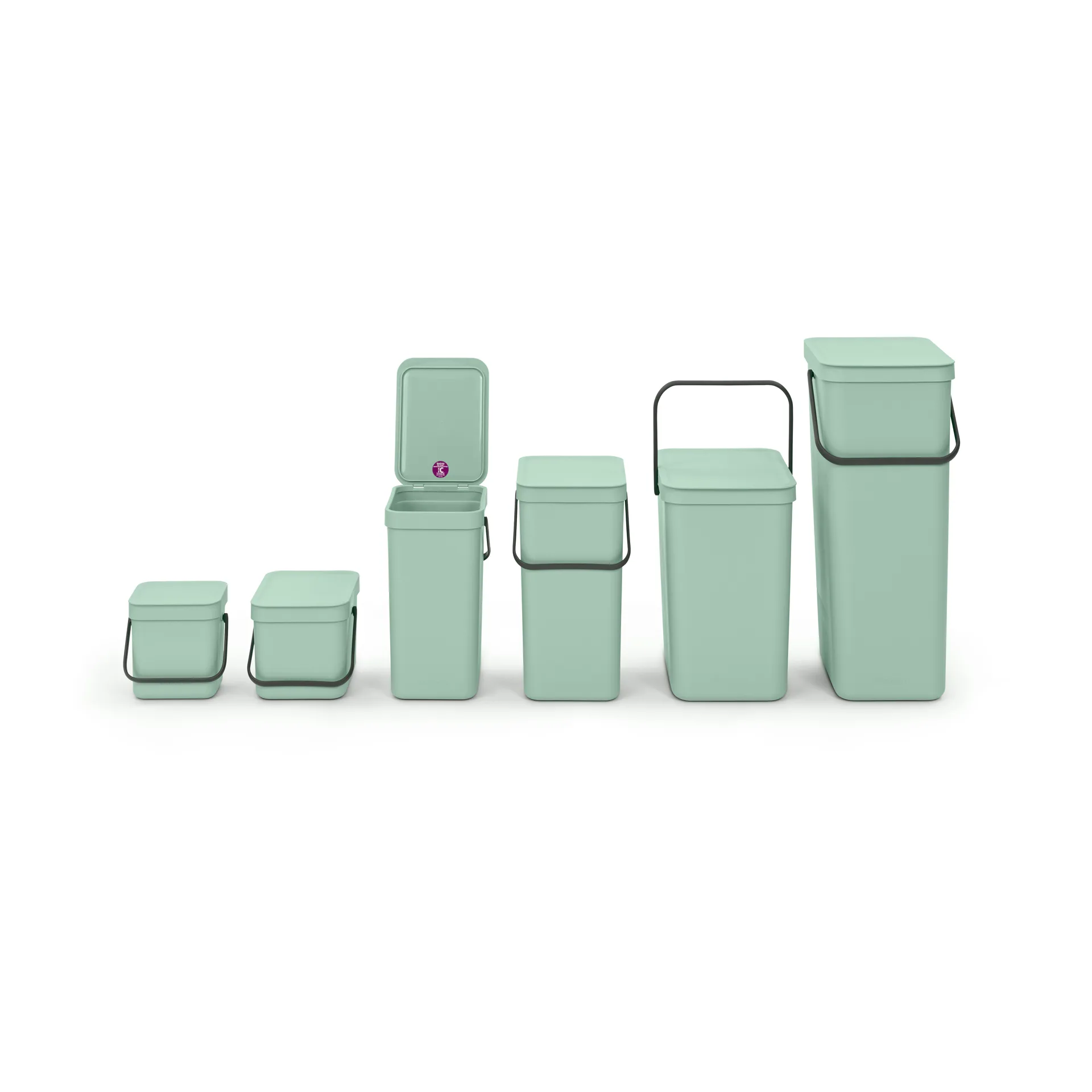 Sort & Go søppelbøtte 3 L, Jade green Brabantia