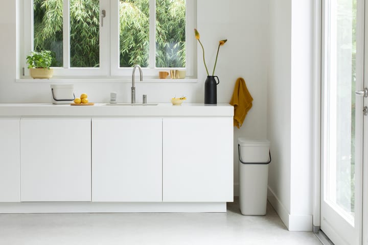 Sort & Go søppelbøtte 3 L, Lysegrå Brabantia