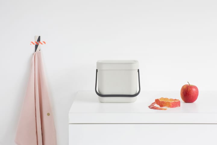 Sort & Go søppelbøtte 3 L, Lysegrå Brabantia