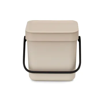 Sort & Go søppelbøtte 3 L - Soft Beige - Brabantia