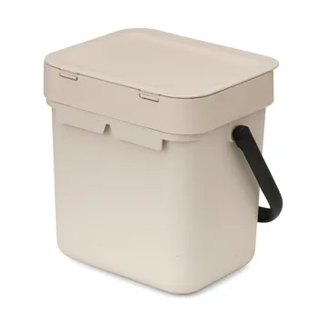 Sort & Go søppelbøtte 3 L - Soft Beige - Brabantia