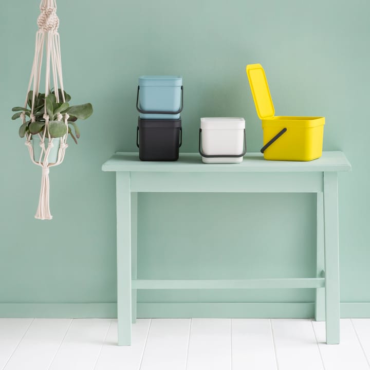 Sort & Go søppelbøtte 6 liter, grå Brabantia