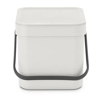 Sort & Go søppelbøtte 6 liter - Lysegrå - Brabantia