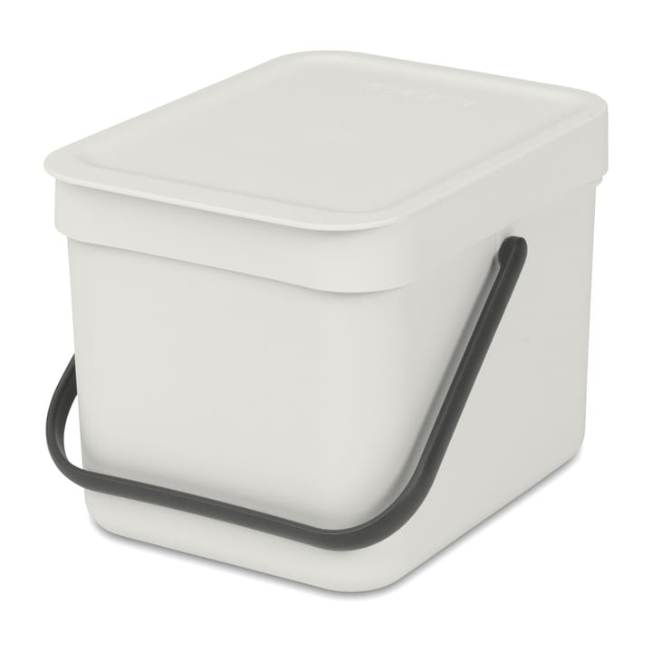 Sort & Go søppelbøtte 6 liter, Lysegrå Brabantia