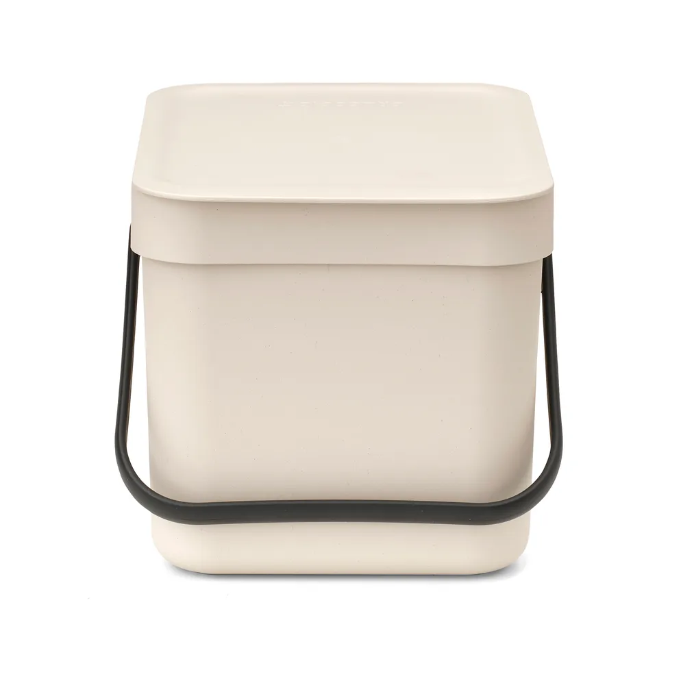 Sort & Go søppelbøtte 6 liter, Soft Beige Brabantia