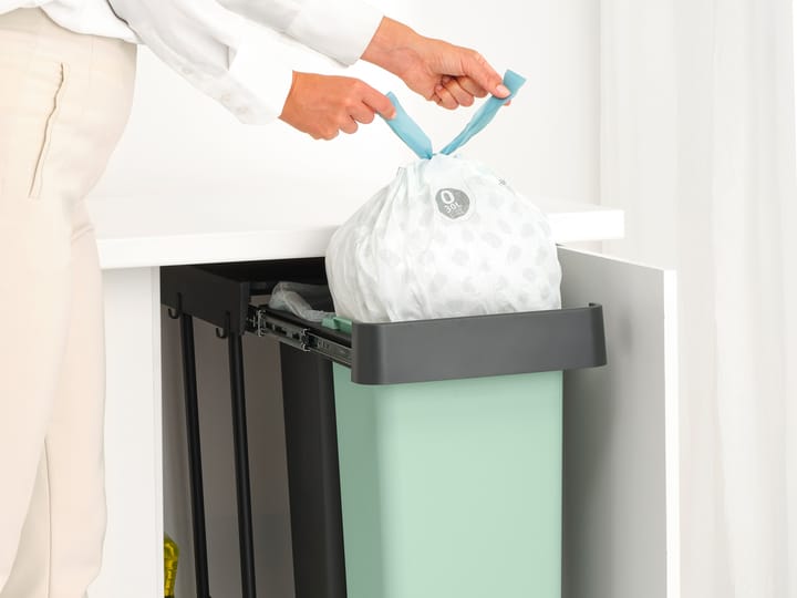 Sort&Go Innebygde bøtter, 2x30 L - Mørkegrå - Brabantia