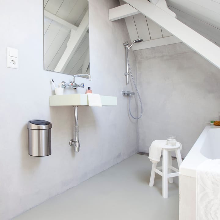 Touch Bin søppelbøtte 3 liter vegghengt, matt stål Brabantia