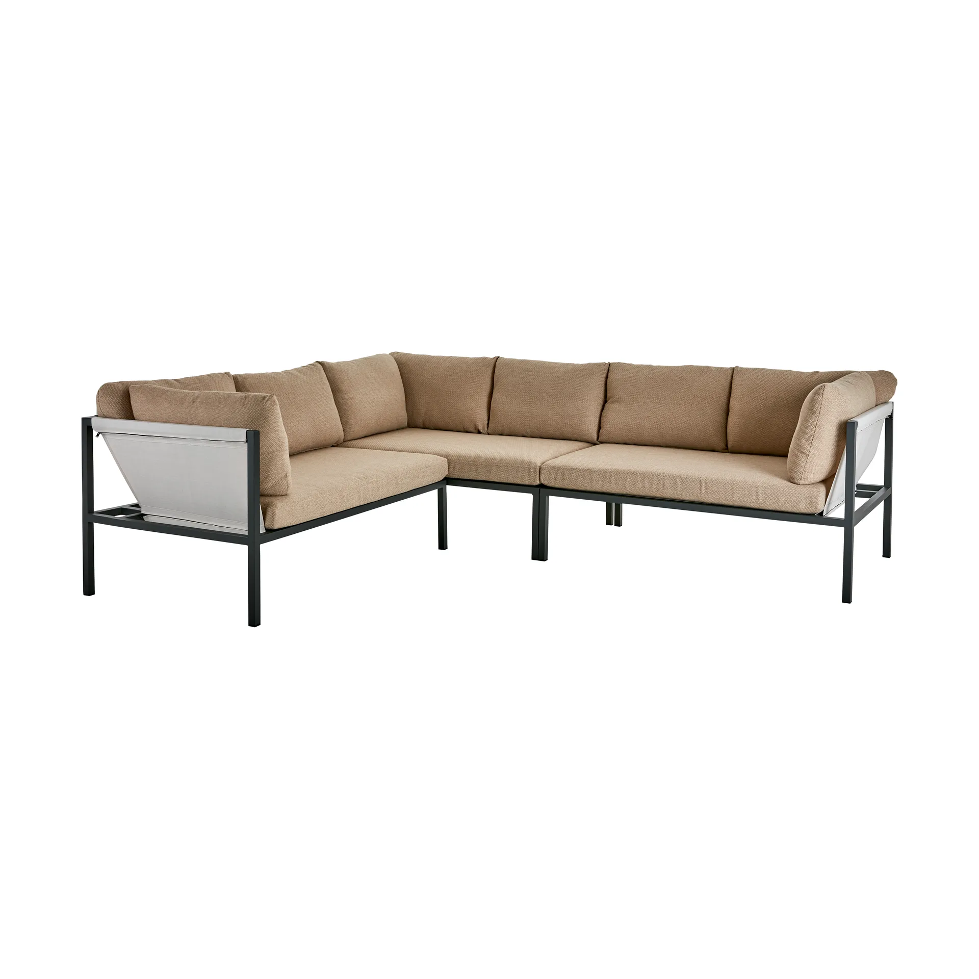 Allie hjørnesofa, Barley-anthracite Brafab