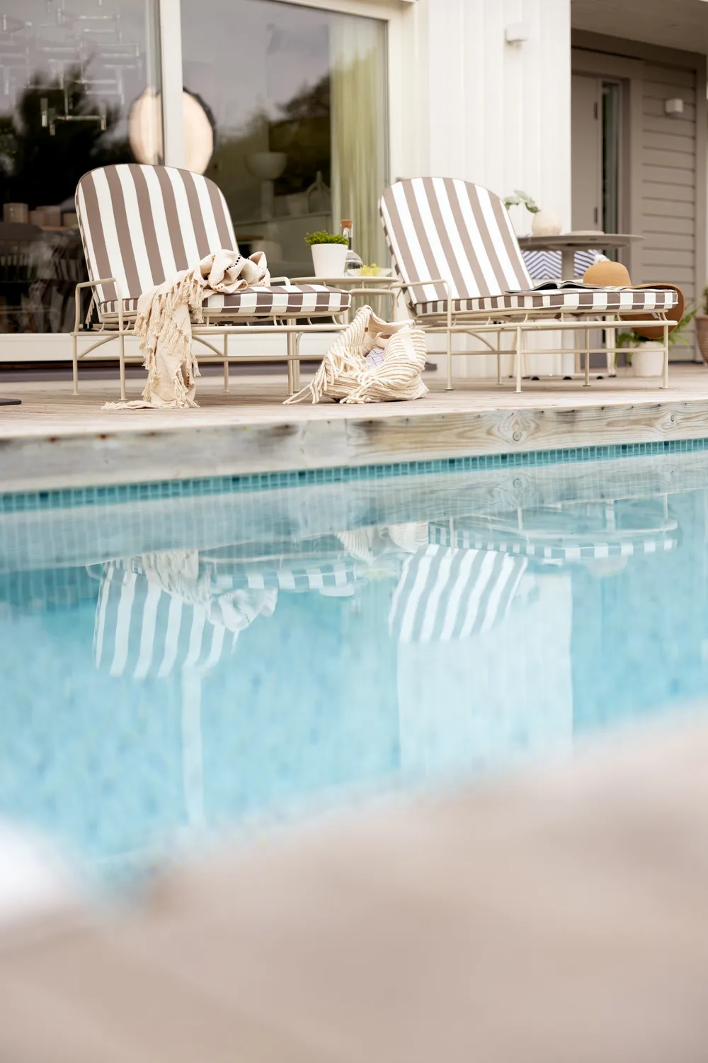 Arts solseng 196x96 cm, Soft White-beige stripes Brafab