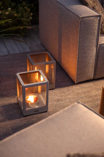 Belfort lyslykt - Light grey, 28 cm - Brafab