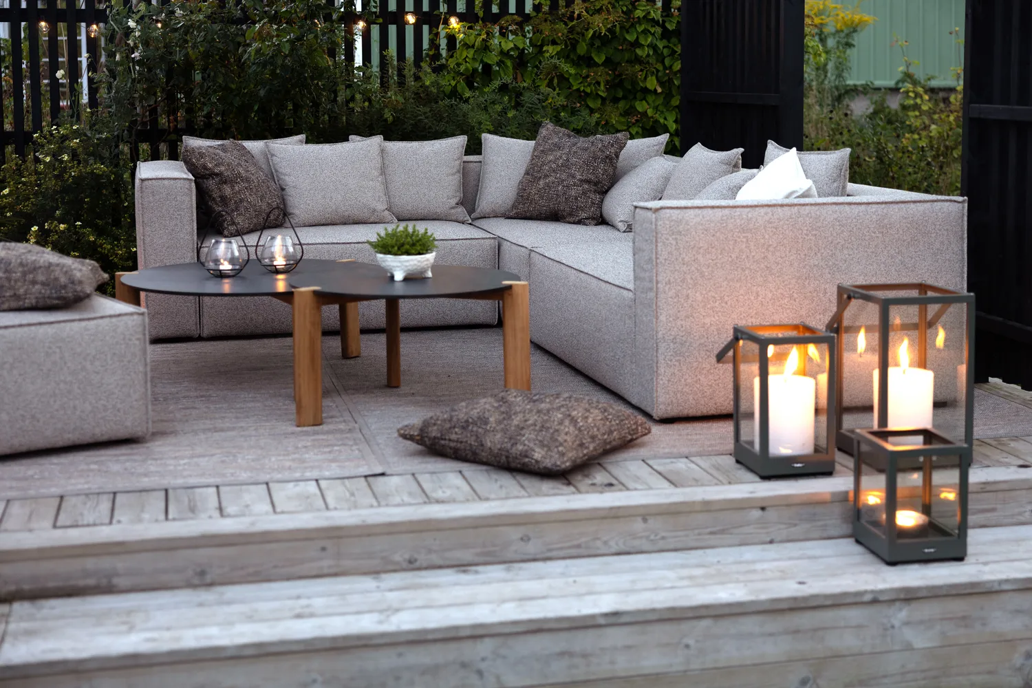 Belfort lyslykt, Svart, 28 cm Brafab