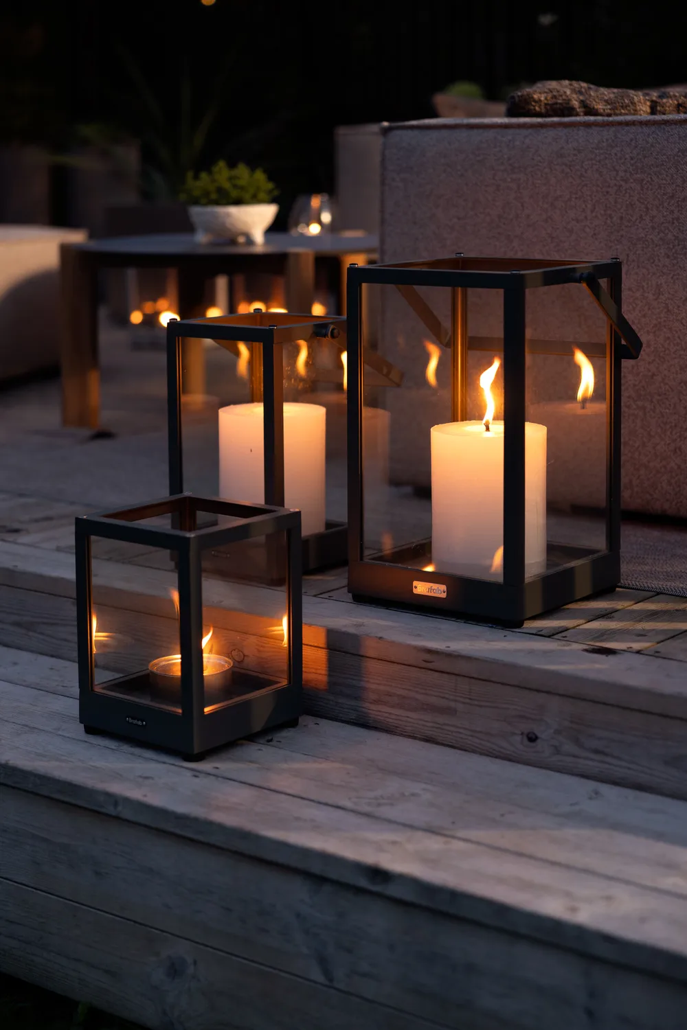 Belfort lyslykt, Svart, 28 cm Brafab