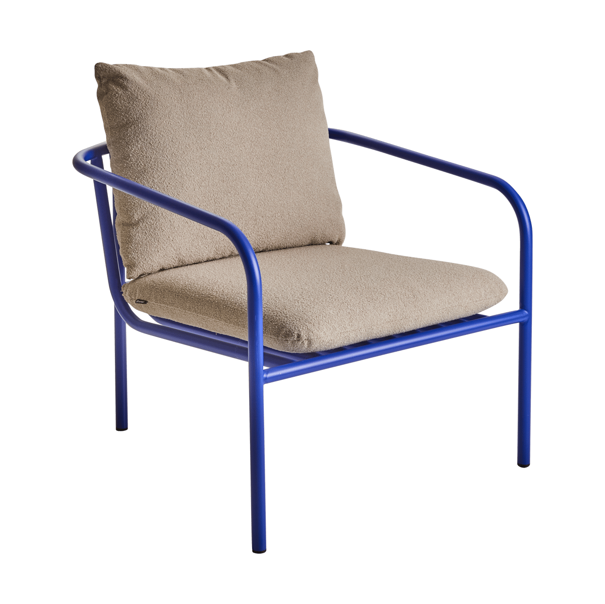 Brafab Bendt loungestol Teddy beige-indigo blue