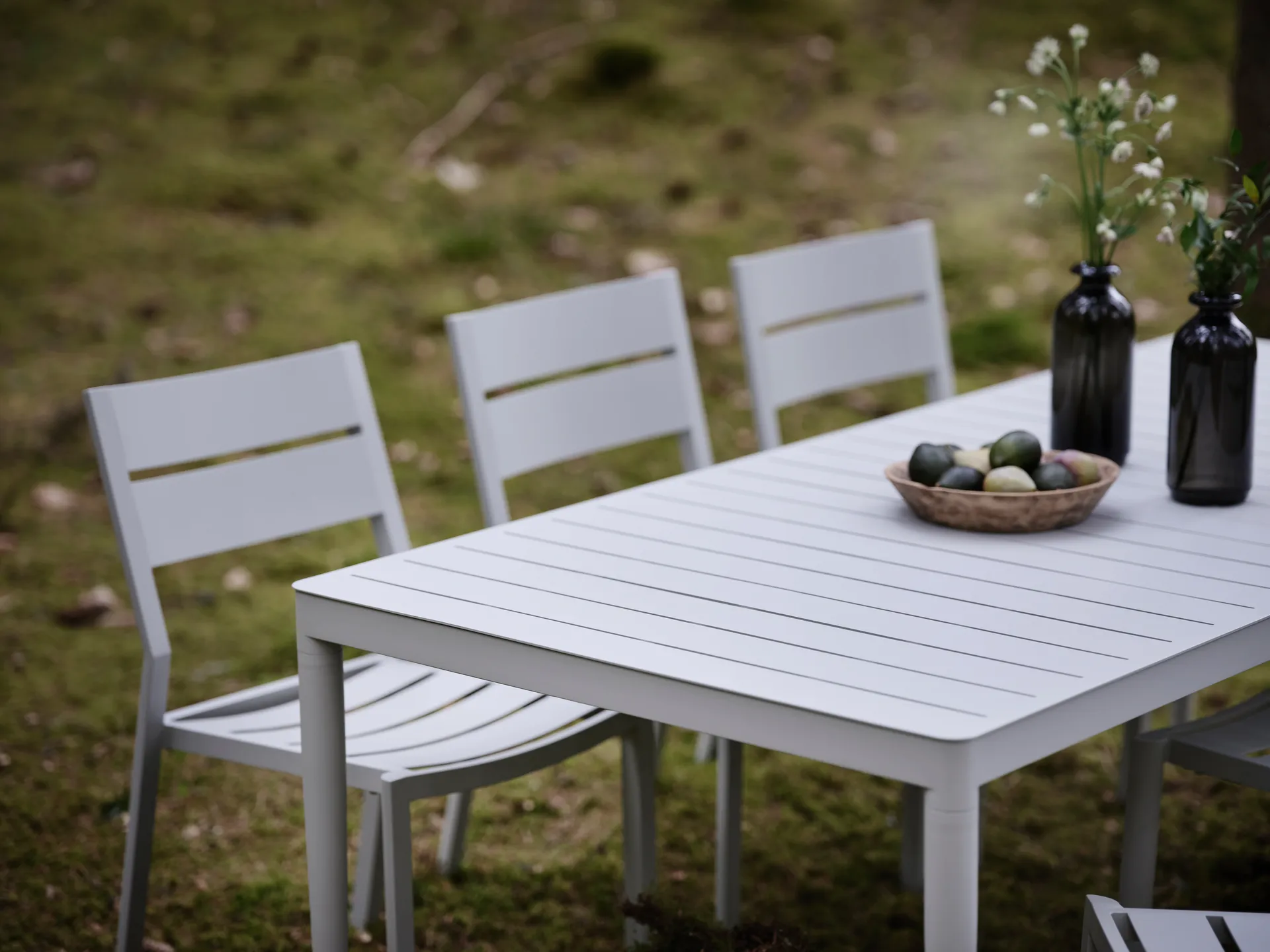 Bigby spisebord, Light grey, 195x90 cm Brafab