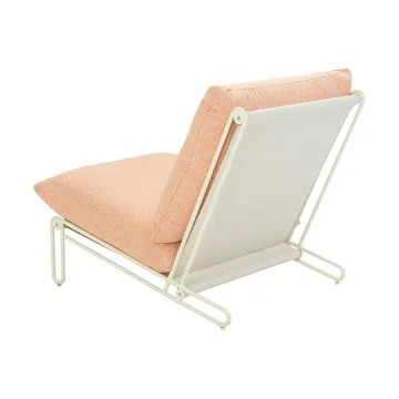 Blixt loungestol - Pearl white-teddy orange - Brafab