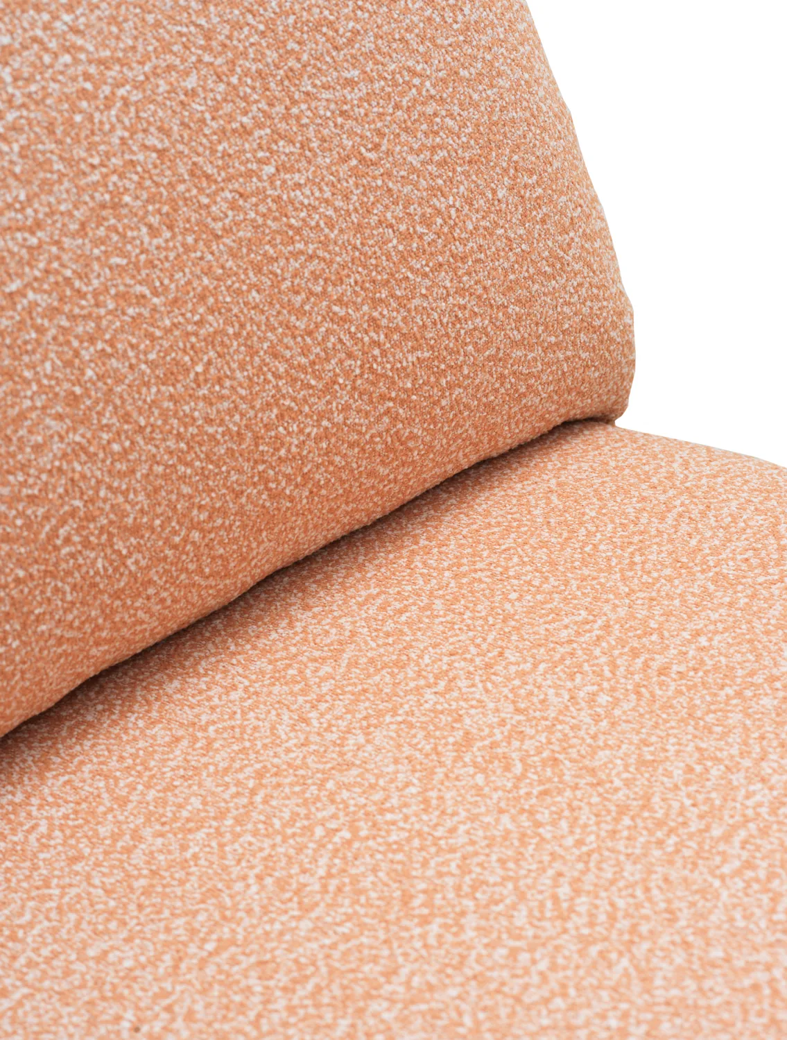 Blixt loungestol, Pearl white-teddy orange Brafab