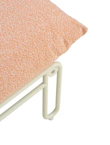 Blixt loungestol - Pearl white-teddy orange - Brafab