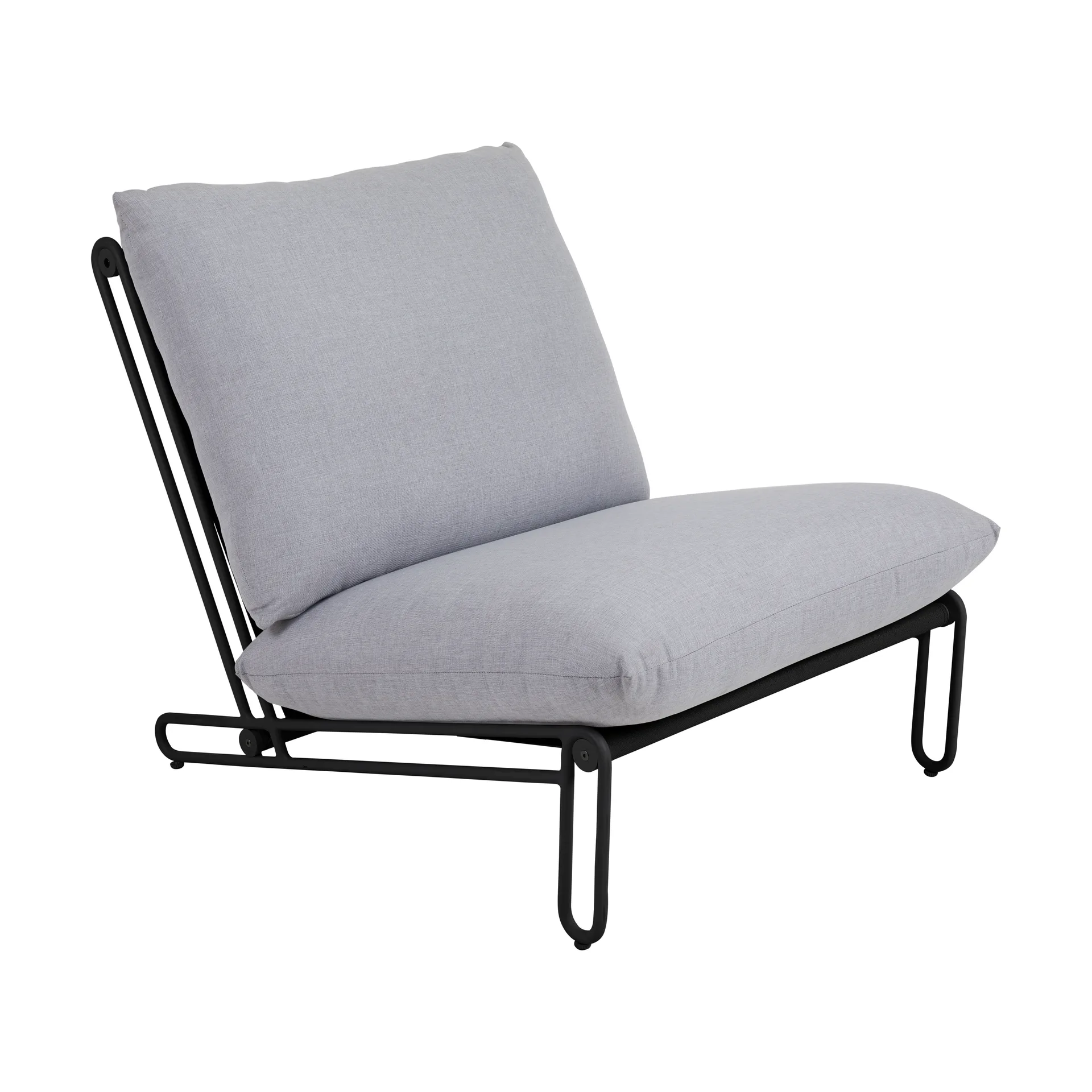 Blixt loungestol, Svart-sky grey Brafab