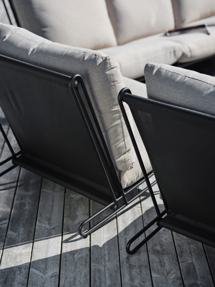 Blixt loungestol, Svart-sky grey Brafab