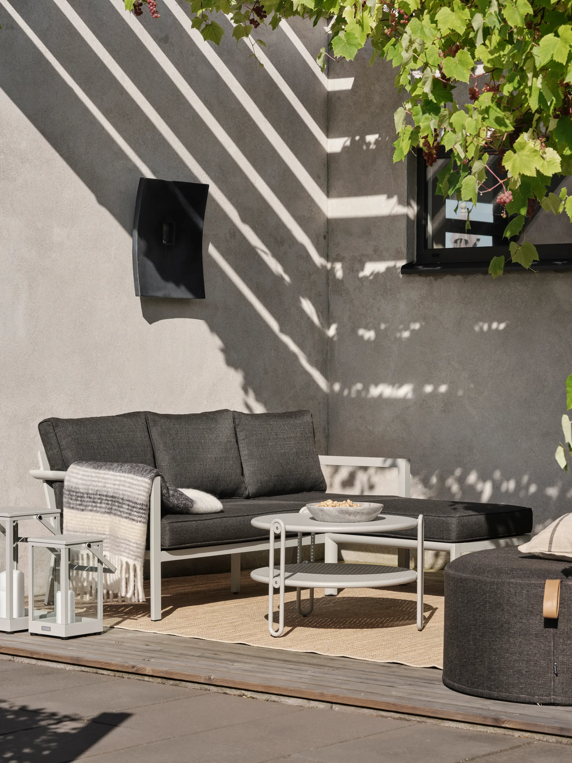 Blixt salongbord, Light grey Ø65 cm Brafab