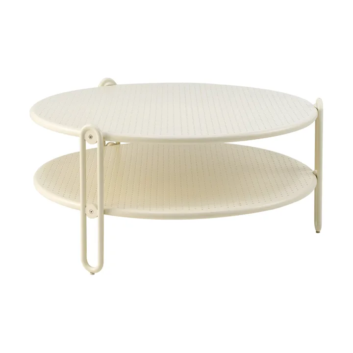 Blixt salongbord - Pearl white, Ø85 cm - Brafab