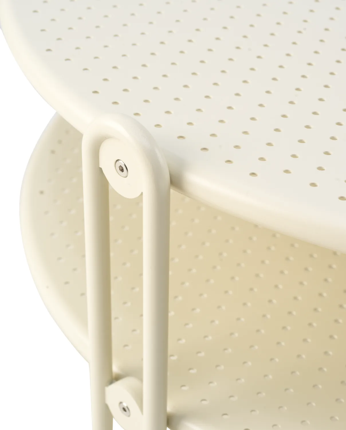 Blixt salongbord, Pearl white, Ø85 cm Brafab