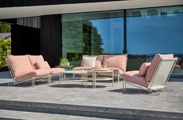 Blixt salongbord - Pearl white, Ø85 cm - Brafab