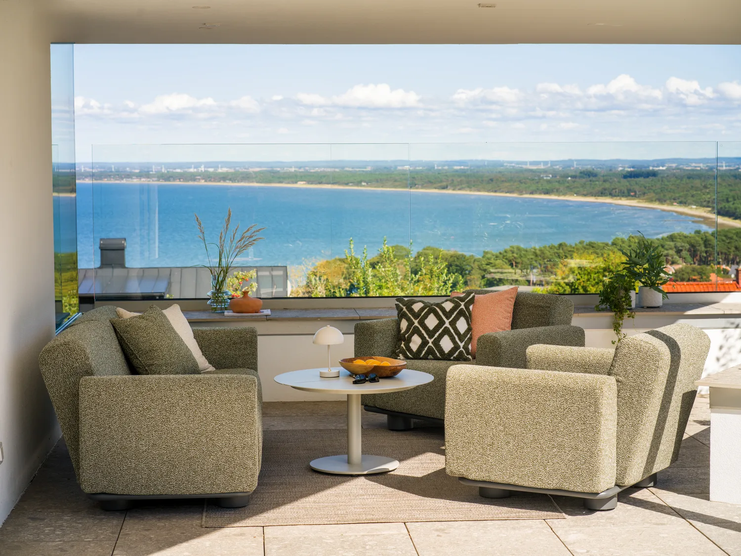 Bolster lenestol, Antrasitt-teddy verde Brafab