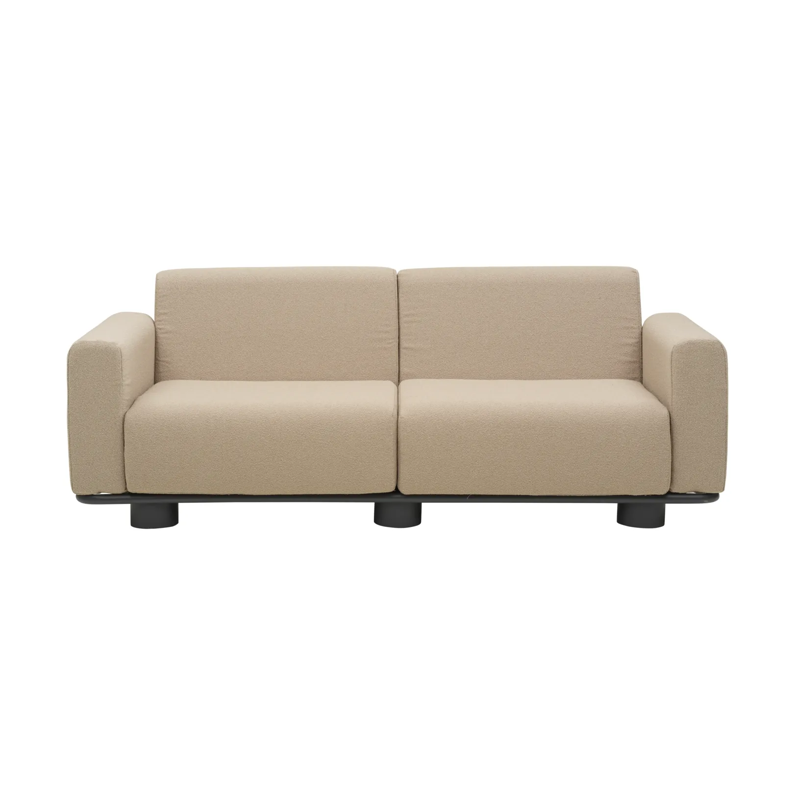 Bolster sofa, Antrasitt-teddy beige, 2,5-seter Brafab