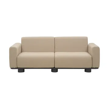 Bolster sofa - Antrasitt-teddy beige, 2,5-seter - Brafab