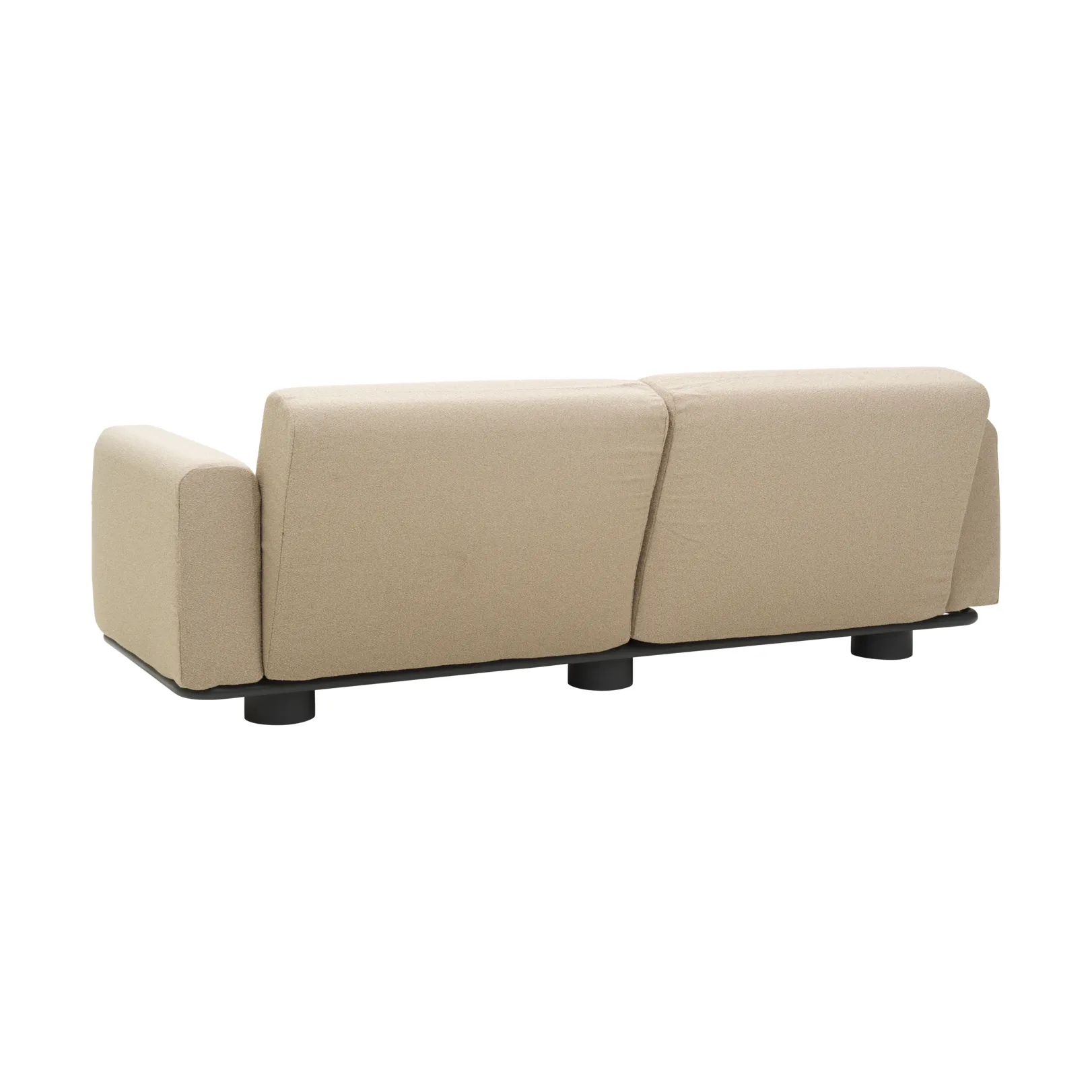 Bolster sofa, Antrasitt-teddy beige, 2,5-seter Brafab