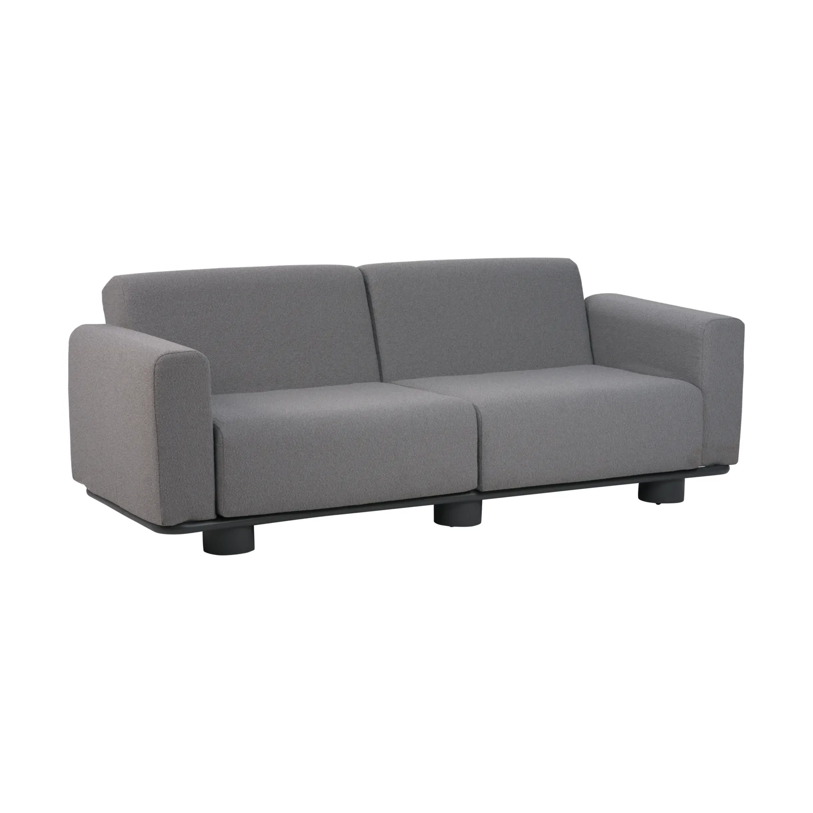 Bolster sofa, Antrasitt-teddy grey, 2,5-seter Brafab