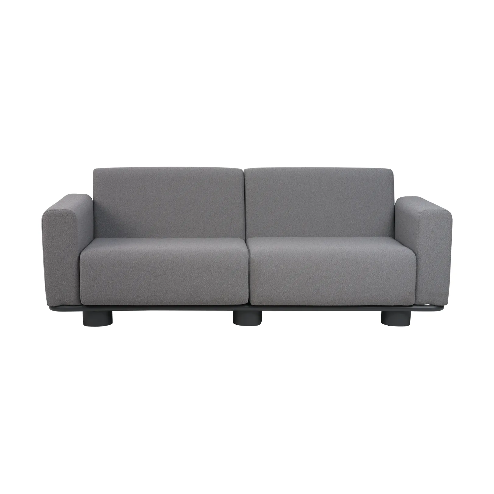 Bolster sofa, Antrasitt-teddy grey, 2,5-seter Brafab