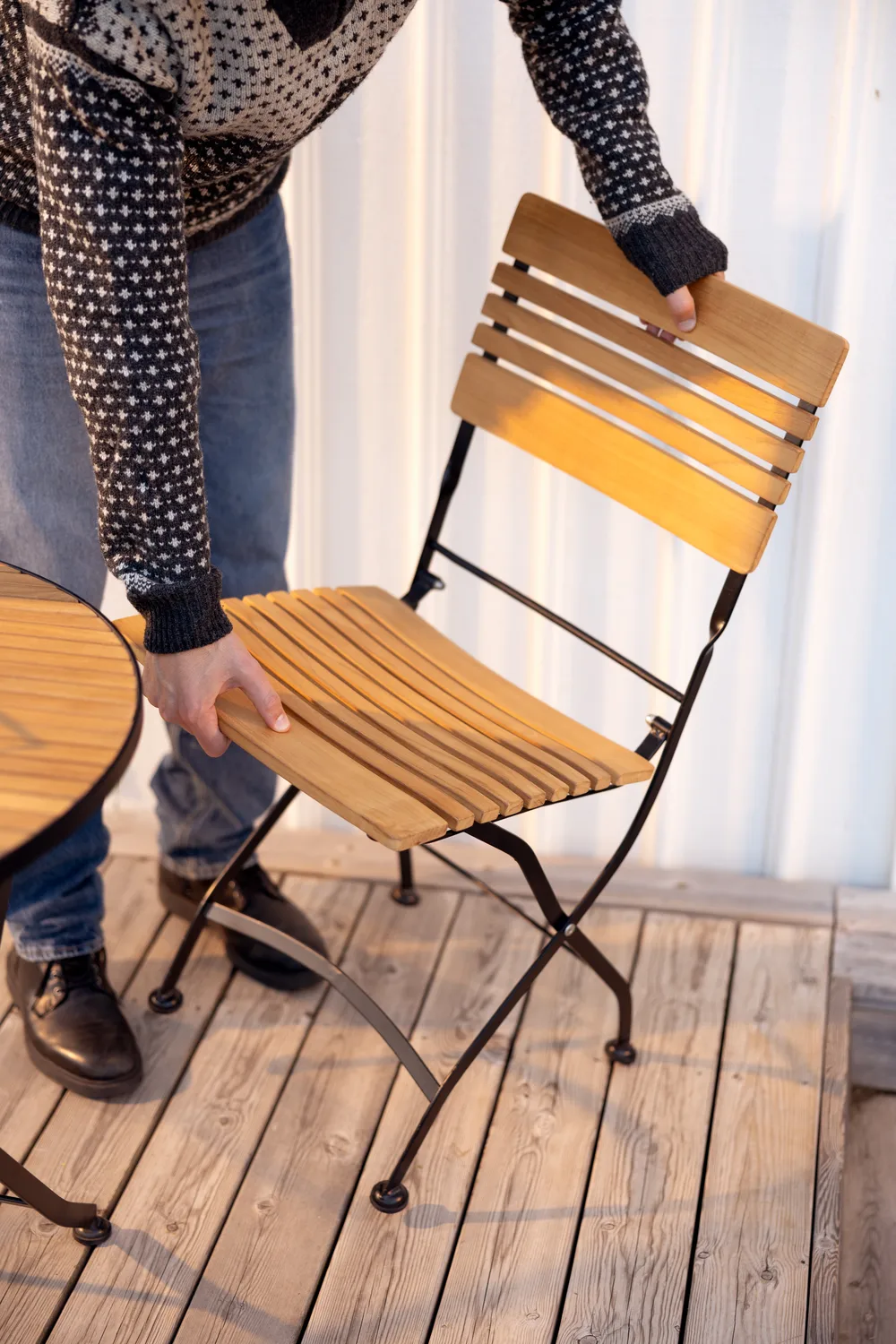 Brewer spisestol, Svart-teak Brafab