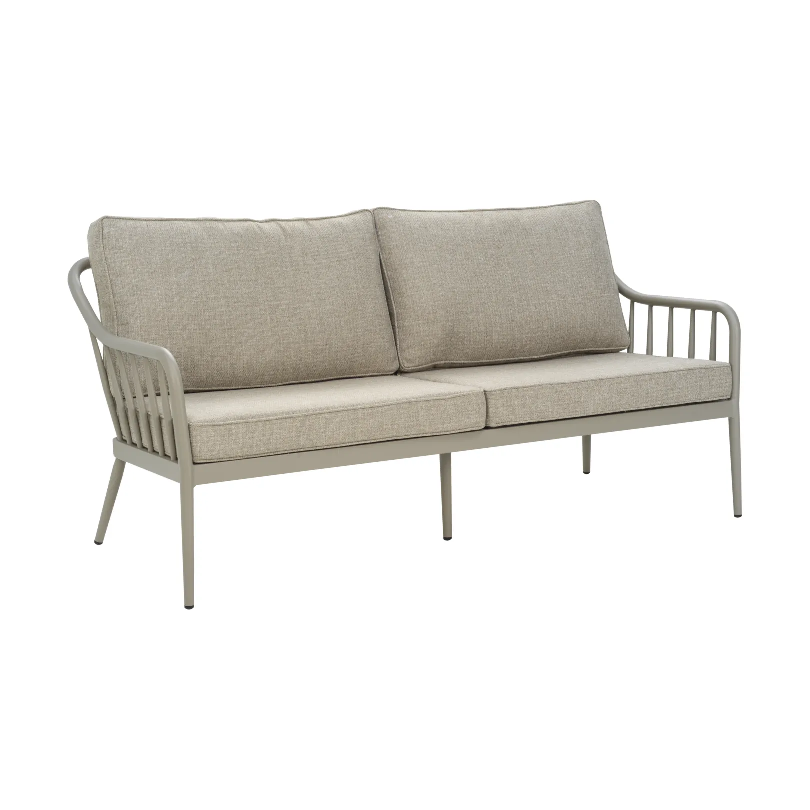 Coleville sofa, Khaki-burlap beige, 3-seter Brafab