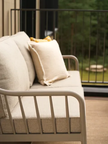 Coleville sofa - Khaki-burlap beige, 3-seter - Brafab