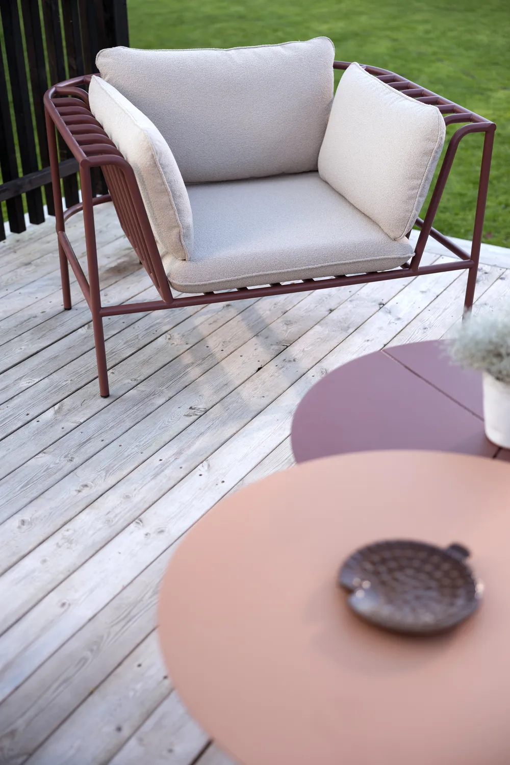 Collier lenestol, Zin red-teddy beige Brafab