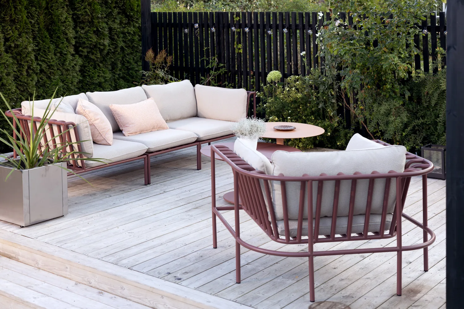 Collier sofamodul, Zin red-teddy beige, hjørne Brafab