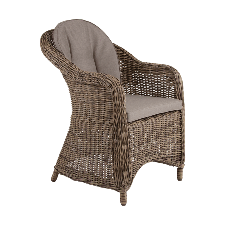 Eads karmstol med sittepute, Natur-beige Brafab