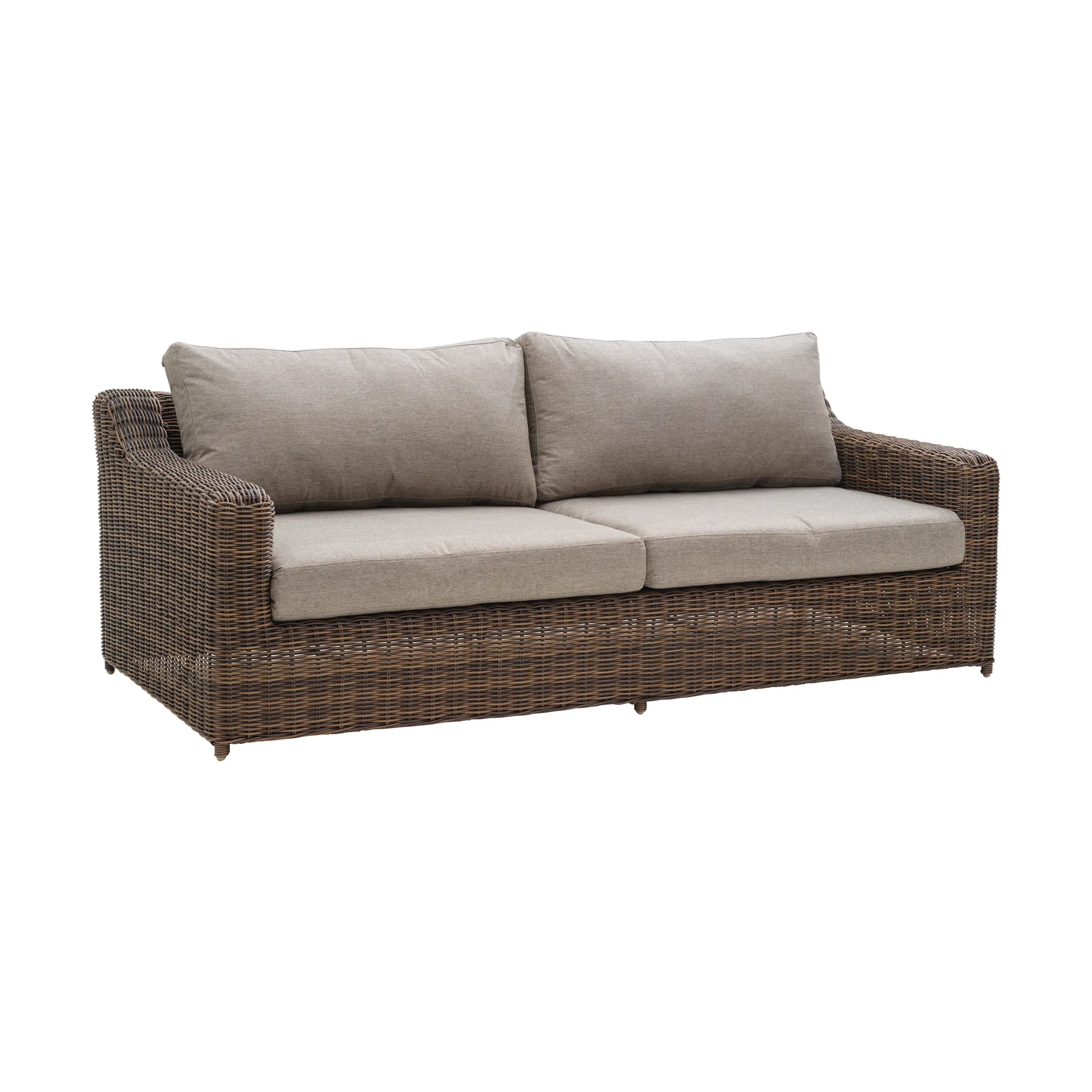 Glendon 3-seters sofa, Dark Brown-soft moose Brafab